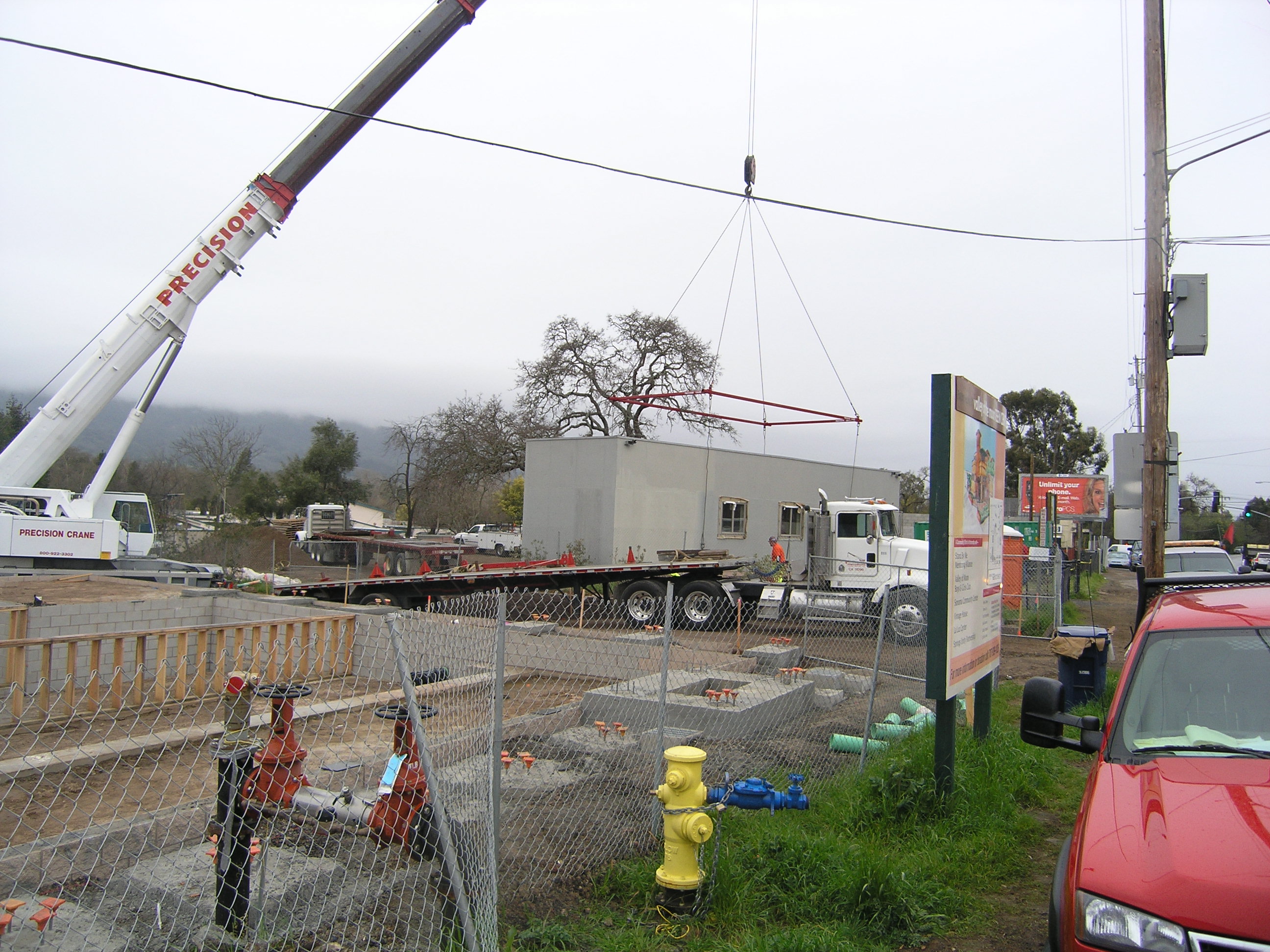 Modular Units Being Installed