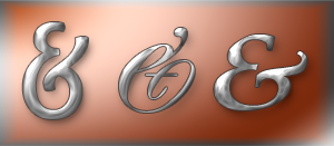 ampersands in metal