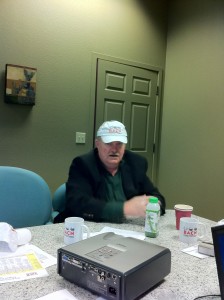 Michael North wearing his BACN hat