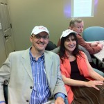 Terry Gault and Nora Wolf sporting their new BACN hats
